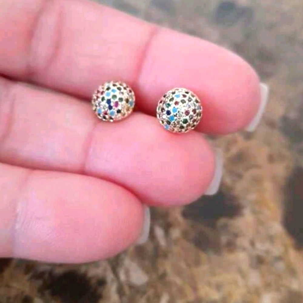 Zircon Mini Stud Multicolor